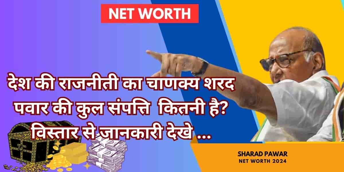 sharad pawar net worth 2024